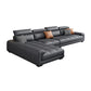 Modern 39.3"H Faux Leather Pillow Top Arm Sofa & Chaise for Living Room Clearhalo 'furn' 'furn_sectionals' 'Furniture' 'Living Room Furniture' 'Sectionals' 1200x1200_a436f08d-48aa-48c1-b89c-93ad32e6d355