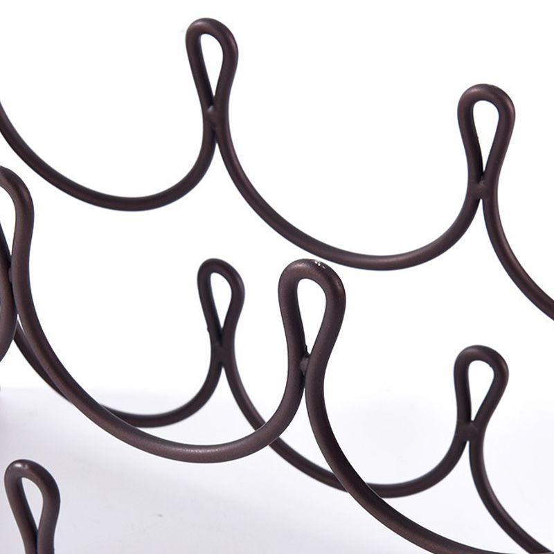 Soporte de botella de madera maciza de botella de vino moderna de mediados de siglo para la cocina para la cocina