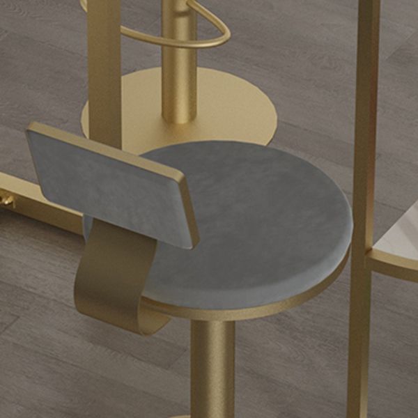 Ensemble de restauration de pub en marbre de forme irrégulière, 1/3/5 pièces de luxe de luxe avec tabourets hauts