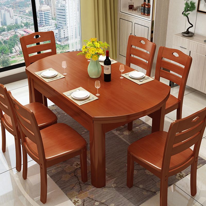 Modern Style Dining Table Rubberwood Base Dinner Table for Dining Room Clearhalo 'Dining Tables & Seating' 'Dining Tables' 'dining_table' 'furn' 'furn_dining_table' 'Furniture' 'Kitchen & Dining Furniture' 1200x1200_a43b18cd-57c3-44f4-be71-689a12d2e0a5