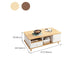 Artificial Wood Coffee or End Table Rectangular Coffee Table with Storage Clearhalo 'Coffee & Accent Tables' 'Coffee Tables' 'coffee_tables' 'furn' 'furn_coffee_tables' 'Furniture' 'Living Room Furniture' 1200x1200_a43b6c7e-582c-4771-8c6d-63a092984de3