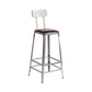 Industrial Coffee Shop Footrest Stools Silver Iron Bar Stool Clearhalo 'Bar Furniture' 'Bar Stools' 'bar_stools' 'furn' 'furn_bar_stools' 'Furniture' 'furniture_bar_stools' 'Kitchen & Dining Furniture' 1200x1200_a43e41f1-8d5c-4213-b51c-3817b25b62a4