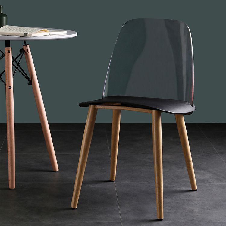 Contemporary Chair Armless Dining Chairs with Metal Legs for Kitchen Clearhalo ' kitchen&dining_furn' 'Dining Chairs' 'Dining Tables & Seating' 'dining_chair' 'furn' 'furn_dining_chair' 'Furniture' 'furniture_dining_chair' 'Kitchen & Dining Furniture' 'kitchen' 1200x1200_a43e59c8-b80a-4aca-ad55-20cc68fff51a