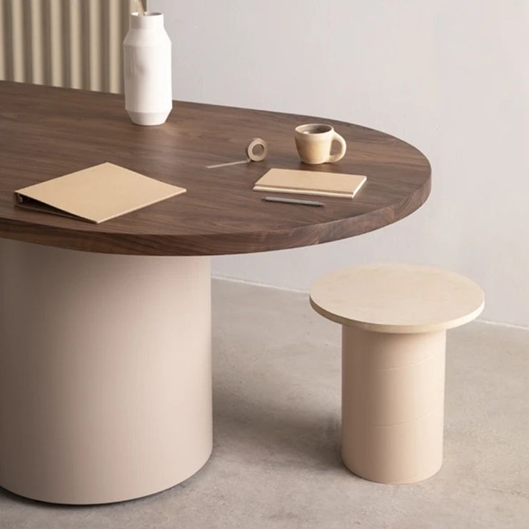 Oval Solid Wood Dining Table Modern Table with Wooden Double Pedestal for Restaurant Clearhalo ' dining_table' 'Dining Tables & Seating' 'Dining Tables' 'furn' 'furn_dining_table' 'Furniture' 'furniture_dining_table' 'Kitchen & Dining Furniture' 'kitchen&dining_furn' 'kitchen' 'kitchen_dining_table' 1200x1200_a43eed58-7d54-4c10-9c08-ce208ecbf738