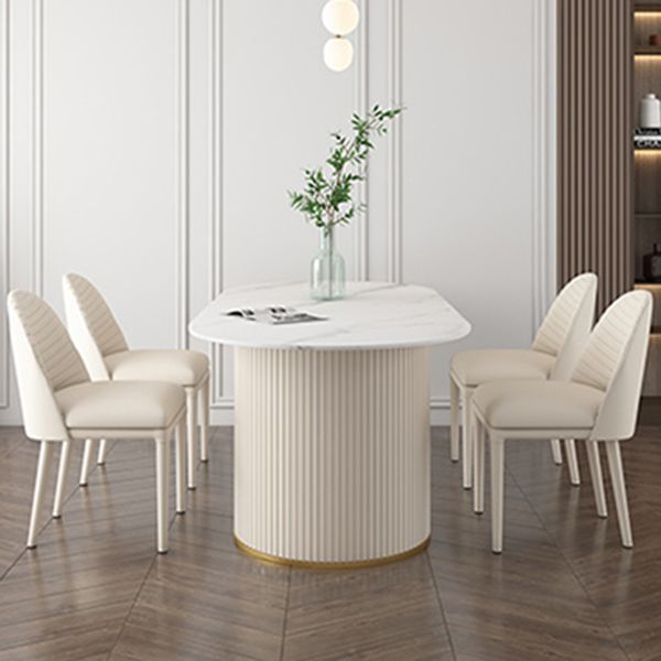 Metal Traditional Luxury Freeform Table Sintered Stone Table with Double Pedestal Clearhalo ' dining_table' 'Dining Tables & Seating' 'Dining Tables' 'furn' 'furn_dining_table' 'Furniture' 'furniture_dining_table' 'Kitchen & Dining Furniture' 'kitchen&dining_furn' 'kitchen' 'kitchen_dining_table' 1200x1200_a43f0f34-22ee-44db-aef3-2a8ae2f7c6ba