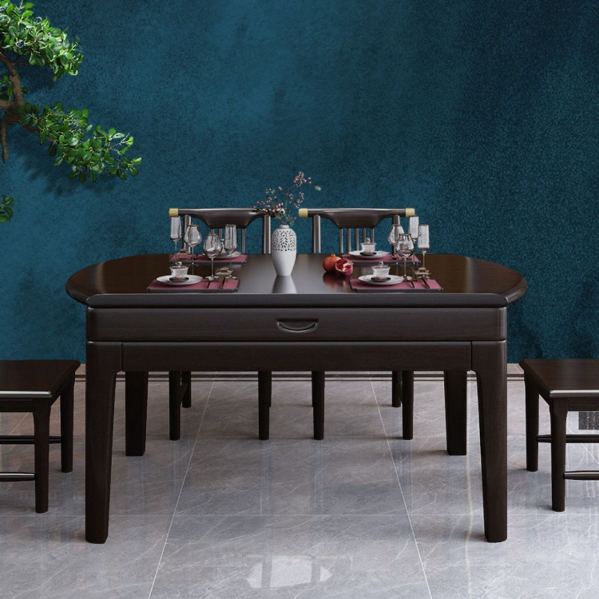 4 gambe mobili da pranzo tavolo da pranzo estensibile per sala da pranzo