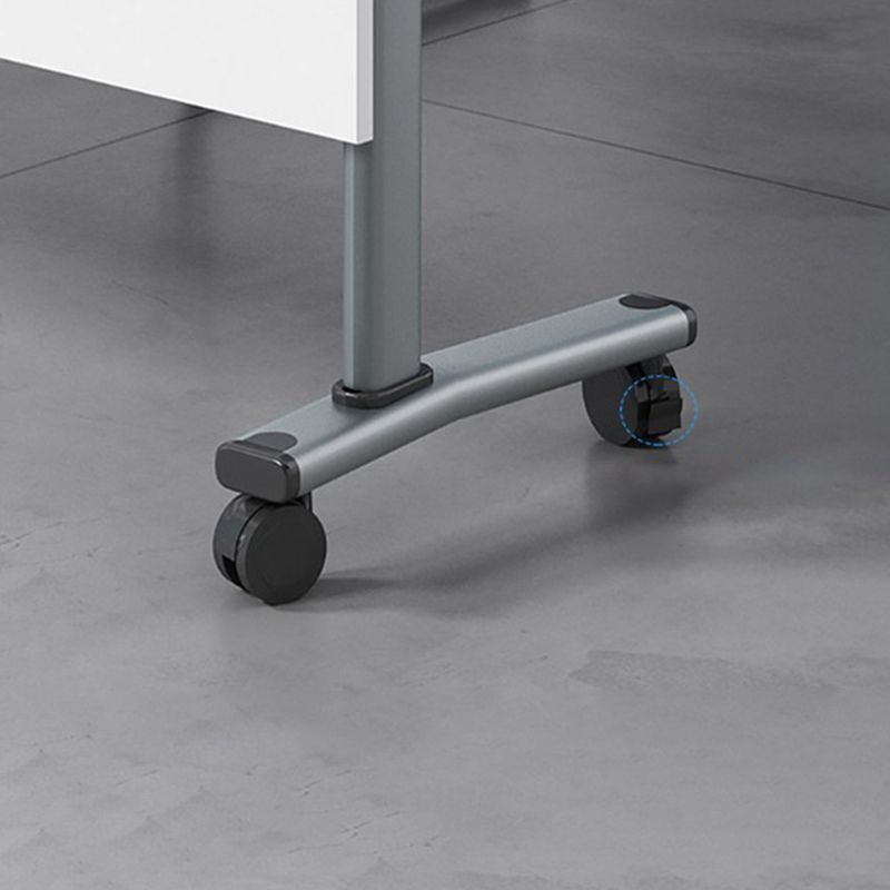 Folding Rectangular Writing Desk Manufactured Wood Top Desk with Caster Wheels Clearhalo 'furn' 'furn_office_desk' 'Furniture' 'Office Desks' 'Office Furniture' 'office_desk' 1200x1200_a43fb10b-6a06-45ef-9fa0-7625072ca4cc