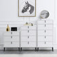 Commode contemporaine de 13,65 pouces de largeur avec 3/4/5 tiroirs