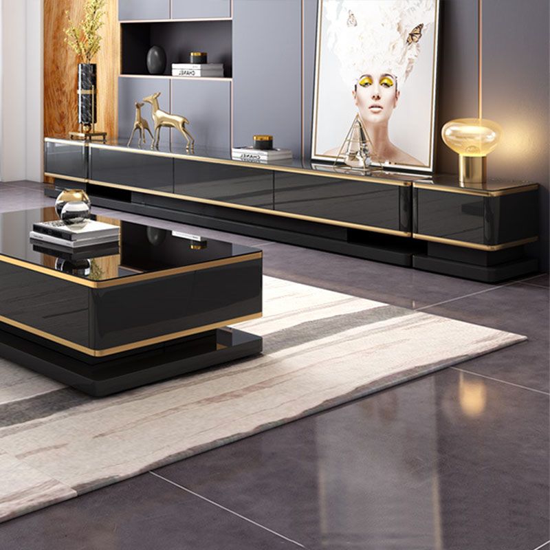 Luxurious 3-Drawer TV Stand Console 16.54-Inch H Glass TV Console Clearhalo 'furn' 'furn_tv_stands_entertainment_centers' 'Furniture' 'Living Room Furniture' 'TV Stands & Entertainment Centers' 'TV Stands & Media Storage Furniture' 'tv_stands_entertainment_centers' 1200x1200_a441712b-b9a6-4e37-a73d-2ae11fc2f0c7