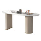 Modern White Slate Top Office Desk Free Form Task Desk for Home