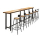 Industrial Style Bar Set 1/7 Pieces Solid Wood Rectangle Pub Dining Set Clearhalo 'Bar Furniture' 'furn' 'furn_home_bar_bar_sets' 'Furniture' 'Home Bars & Bar Sets' 'home_bar_bar_sets' 'Kitchen & Dining Furniture' 1200x1200_a441e800-e3c3-49af-b78f-741cf540c88c