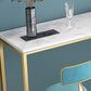 Rectangle Stone Bar Dining Table Traditional Luxury Bar Table with Trestle Base Clearhalo 'Bar Furniture' 'Bar Tables' 'bar_tables' 'furn' 'furn_bar_tables' 'Furniture' 'furniture_bar_tables' 'Kitchen & Dining Furniture' 1200x1200_a443ab96-b97a-4cb4-933f-3c247423b7d2