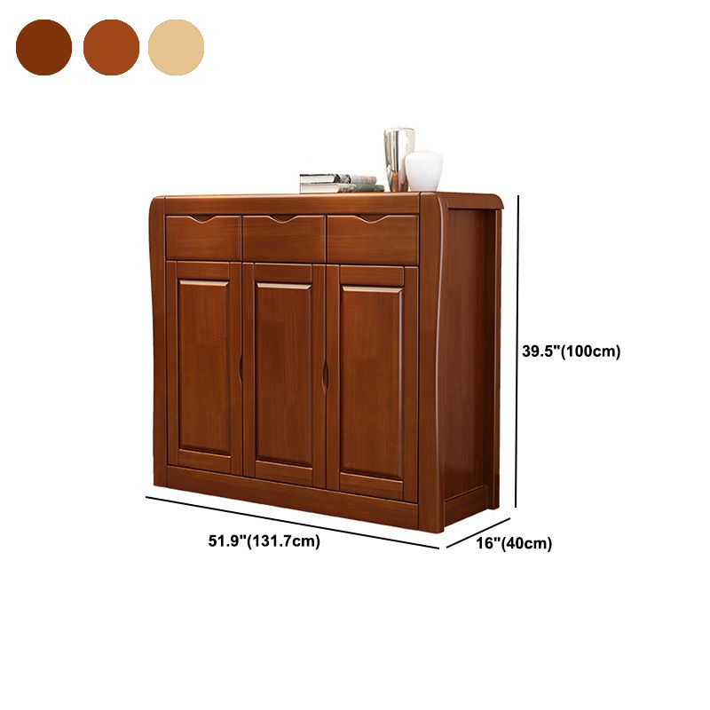 Cabinet d'accent moderne du milieu du siècle avec portes et tiroirs armoire