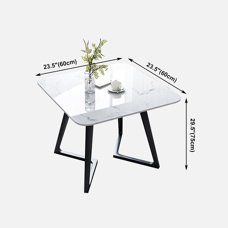 Double Pedestal Stone Table Industrial Style Dining Room Table for Indoor Clearhalo ' dining_table' 'Dining Tables & Seating' 'Dining Tables' 'furn' 'furn_dining_table' 'Furniture' 'furniture_dining_table' 'Kitchen & Dining Furniture' 'kitchen&dining_furn' 'kitchen' 'kitchen_dining_table' 1200x1200_a4467d10-e482-4362-8286-14454b08c378