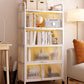 Modern Style Bookshelf Metal Closed Back Bookcase with Door for Office Clearhalo 'Bookcases' 'furn' 'furn_bookcases' 'Furniture' 'Office Furniture' 1200x1200_a44692e6-bdd5-46b0-a1c8-6f49ae510496
