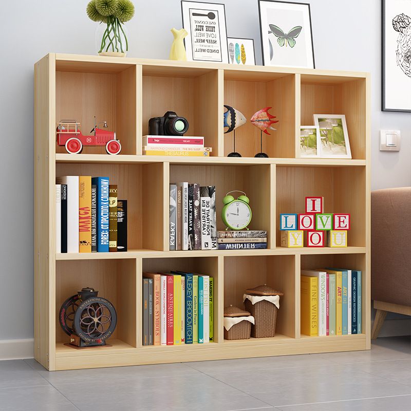Contemporary Closed Back Book Shelf Wood Horizontal Bookshelf for Office Clearhalo 'Bookcases' 'furn' 'furn_bookcases' 'Furniture' 'Office Furniture' 1200x1200_a44901a5-92ff-409f-be68-26a295d3cbab