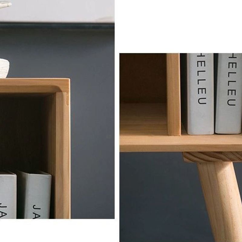 11" Wide Contemporary Shelf Closed Back Solid Wood Pine Bookcase Clearhalo 'Bookcases' 'furn' 'furn_bookcases' 'Furniture' 'Office Furniture' 1200x1200_a44a3493-ad8b-4fa7-bed2-90d11435ba80