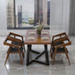 Rectangle Dining Table Simplicity Dinner Room Solid Wood Table with Metallic Base Clearhalo ' dining_table' 'Dining Tables & Seating' 'Dining Tables' 'furn' 'furn_dining_table' 'Furniture' 'furniture_dining_table' 'Kitchen & Dining Furniture' 'kitchen&dining_furn' 'kitchen' 'kitchen_dining_table' 1200x1200_a44b3247-db5f-4b6c-8bc2-c56b001291cd