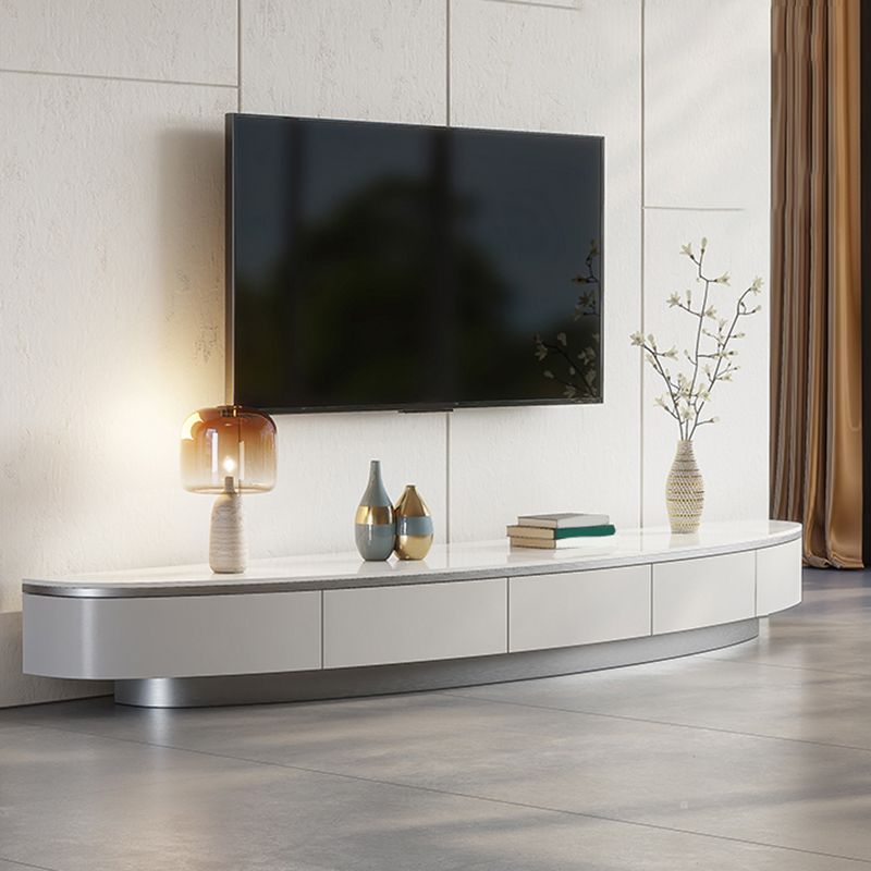 Stone Media Console TV Stand Modern TV Stand Console with 3 Drawers Clearhalo 'furn' 'furn_tv_stands_entertainment_centers' 'Furniture' 'Living Room Furniture' 'TV Stands & Entertainment Centers' 'TV Stands & Media Storage Furniture' 'tv_stands_entertainment_centers' 1200x1200_a44d9234-b64d-4d1d-a446-5139355109d6