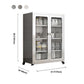 Aparador de metal de tablero lateral de estilo moderno con puerta para uso de la cocina