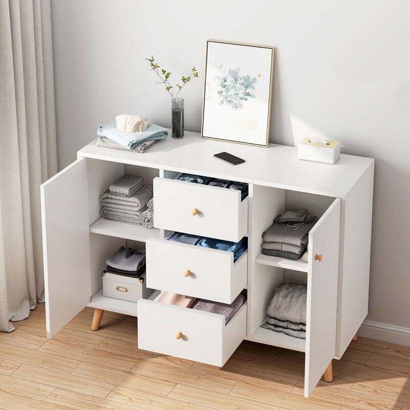 Contemporary Chest Horizontal Combo Dresser with Door for Home