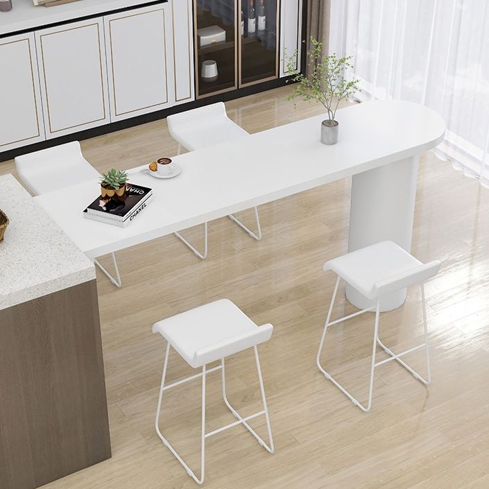 Wood Pub Table with Specialty Table Top Double Pedestal Table - 41.3" H Clearhalo 'Bar Furniture' 'Bar Tables' 'bar_tables' 'furn' 'furn_bar_tables' 'Furniture' 'furniture_bar_tables' 'Kitchen & Dining Furniture' 1200x1200_a4506af2-9ba4-4afc-b639-176c2647041a