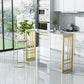 Glam Style Rectangle Bar Table Faux Marble Fixed Bar Height Table for Indoor Clearhalo 'Bar Furniture' 'Bar Tables' 'bar_tables' 'furn' 'furn_bar_tables' 'Furniture' 'Kitchen & Dining Furniture' 1200x1200_a4514a7b-8e7a-4461-9634-d3813cc03a0e