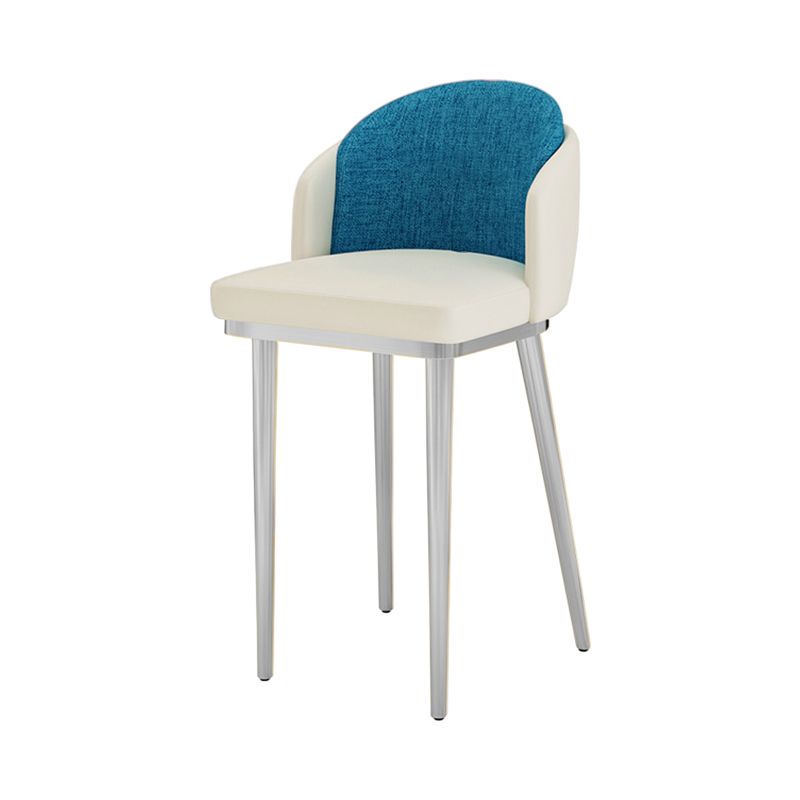 Nordic Design Upholstered Bar Stools for Home Armless Low Back Stools with Cushion Clearhalo 'Bar Furniture' 'Bar Stools' 'bar_stools' 'furn' 'furn_bar_stools' 'Furniture' 'furniture_bar_stools' 'Kitchen & Dining Furniture' 1200x1200_a451bdde-ee5e-4237-95c1-9fc1cfee3f63