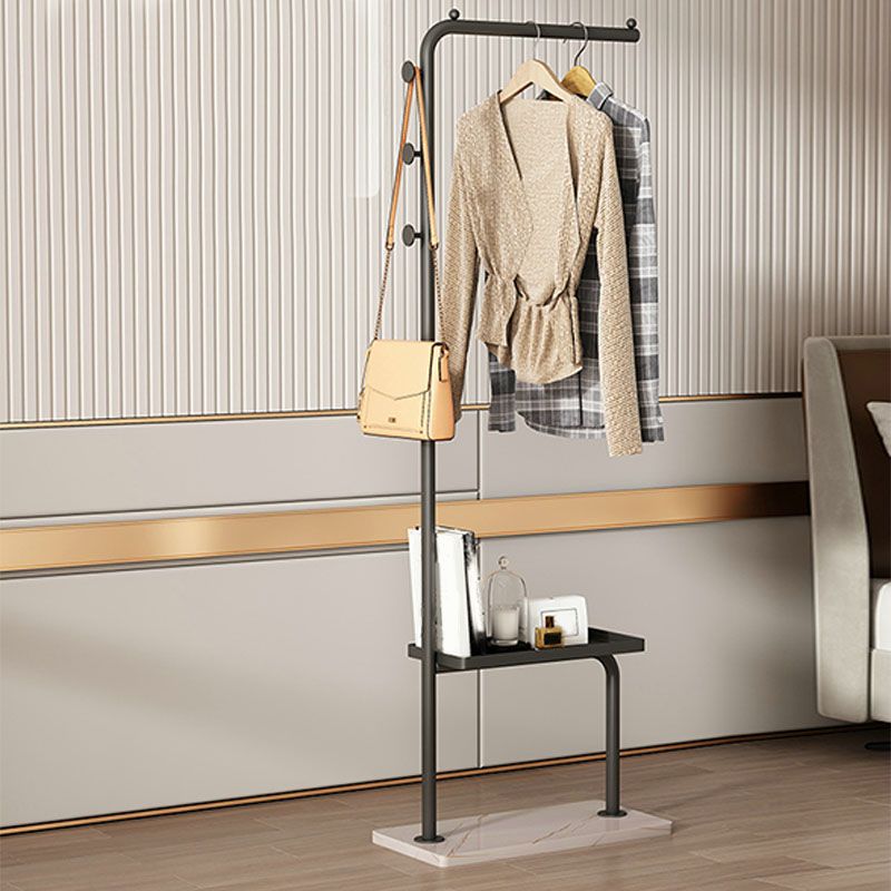 Contemporary Metal Coat Rack 3 Coat Hooks Standing Coat Rack Clearhalo 'Entry & Mudroom Furniture' 'furn' 'furn_hall_tree_coat_racks' 'Furniture' 'Hall Trees & Coat Racks' 'hall_tree_coat_racks' 1200x1200_a45237f9-2e12-4f5c-90aa-6c4602ea1741