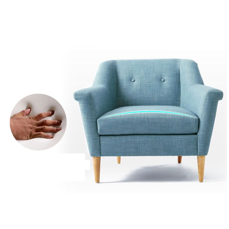 31.5" H Contemporary Cotton Blend Tufted Flared Arm Sofa for Apartment Clearhalo 'furn' 'furn_sofas' 'Furniture' 'Living Room Furniture' 'Sofa' 'sofas' 1200x1200_a4528296-14ec-400b-a896-5a6a19bbe13c