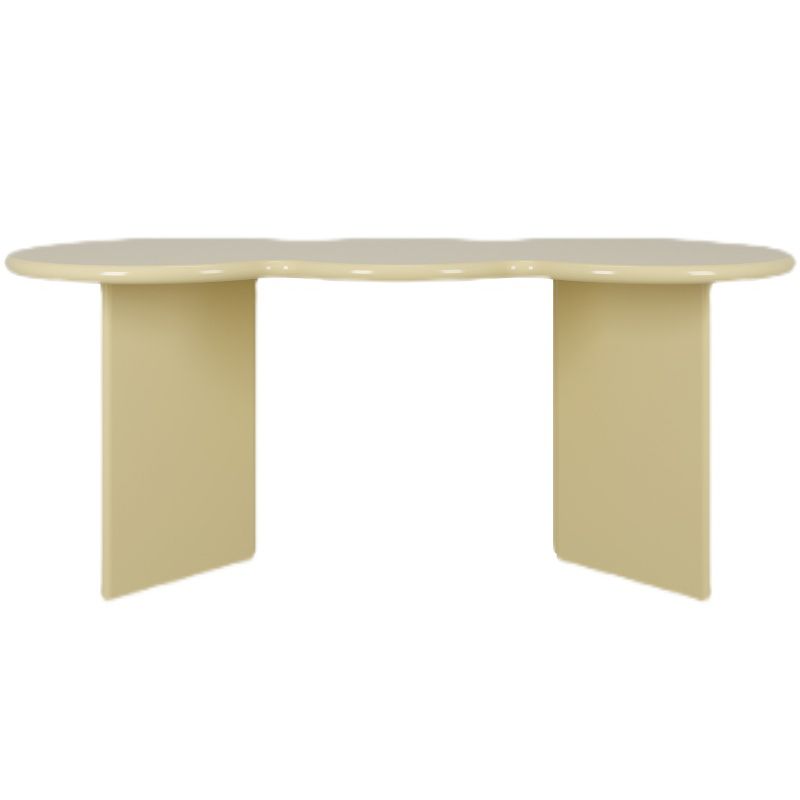 Free Form Solid Wood Dining Table Double Pedestal Furniture in Matte Finish Clearhalo 'Dining Tables & Seating' 'Dining Tables' 'dining_table' 'furn' 'furn_dining_table' 'Furniture' 'furniture_dining_table' 'Kitchen & Dining Furniture' 'kitchen' 'kitchen_dining_table' 1200x1200_a45347cc-01f5-436e-a9d0-feb833c416dd