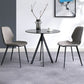 Sintered Stone Two-Color Dining Table Modern 4 Legs Table for Dining Room Clearhalo ' dining_table' 'Dining Tables & Seating' 'Dining Tables' 'furn' 'furn_dining_table' 'Furniture' 'furniture_dining_table' 'Kitchen & Dining Furniture' 'kitchen&dining_furn' 'kitchen' 'kitchen_dining_table' 1200x1200_a454b49f-ae7a-4ffc-8c44-4413a578ee51