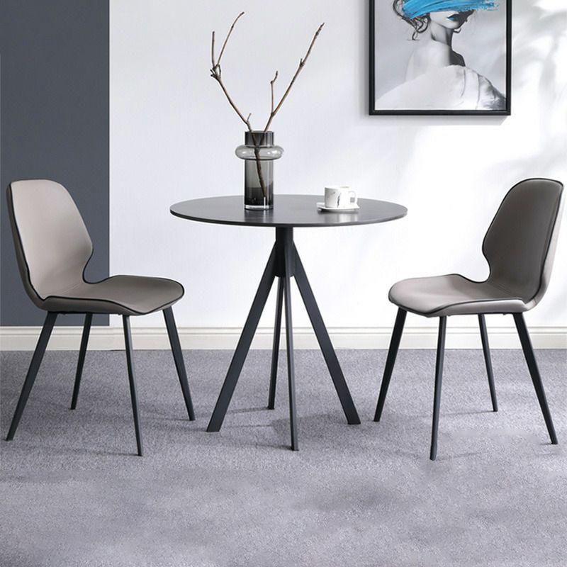 Sintered Stone Two-Color Dining Table Modern 4 Legs Table for Dining Room Clearhalo ' dining_table' 'Dining Tables & Seating' 'Dining Tables' 'furn' 'furn_dining_table' 'Furniture' 'furniture_dining_table' 'Kitchen & Dining Furniture' 'kitchen&dining_furn' 'kitchen' 'kitchen_dining_table' 1200x1200_a454b49f-ae7a-4ffc-8c44-4413a578ee51