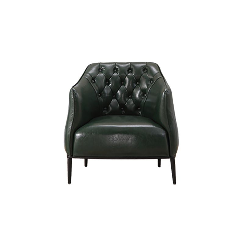 Modern Accent Armchair Contemporary Tufted Cushions Barrel Chair Clearhalo 'Accent Chairs' 'accent_chairs' 'Chairs & Seating' 'furn' 'furn_accent_chairs' 'Furniture' 'Living Room Furniture' 1200x1200_a458773e-d35f-4579-a3b6-bfa4959bf80f
