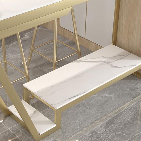 Tavolo da bar in pietra sinterizzato in pietra rettangolo industriale tavolo da cocktail in altezza bar