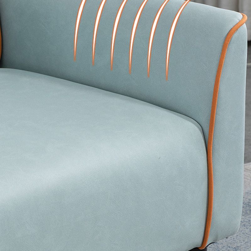 25.59" Wide Faux Leather Loveseat Square Arm Sofa for Living Room Clearhalo 'furn' 'furn_sofas' 'Furniture' 'Living Room Furniture' 'Sofa' 'sofas' 1200x1200_a45ad5c7-4be5-4691-b415-95db6f85ce1c