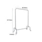 Industrial Style Metallic Coat Hanger Free Standing Coat Rack with 4 Wheels Clearhalo 'Entry & Mudroom Furniture' 'furn' 'furn_hall_tree_coat_racks' 'Furniture' 'Hall Trees & Coat Racks' 'hall_tree_coat_racks' 1200x1200_a45cd109-22a1-4aa8-a1d4-17eabb40e209