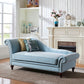 Traditional One Armed Fabric Accent Chair Rolled Arms Chaise Clearhalo 'Chairs & Seating' 'Chaise Lounge' 'chaise_lounge' 'furn' 'furn_chaise_lounge' 'Furniture' 'Living Room Furniture' 1200x1200_a45d5596-a4ae-475e-95ea-1c7132c11d19