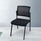 Silla de oficina con respaldo medio lateral de microfibra, silla de rejilla de aire moderna y transpirable