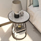 Faux Marble Accent Table Nightstand 24.8" Tall Bedside Cabinet Clearhalo 'Bedroom Furniture' 'furn' 'furn_night_stand' 'Furniture' 'night_stand' 'Nightstands' 1200x1200_a460bbbd-6263-4b56-a7dd-d570b815bf9a