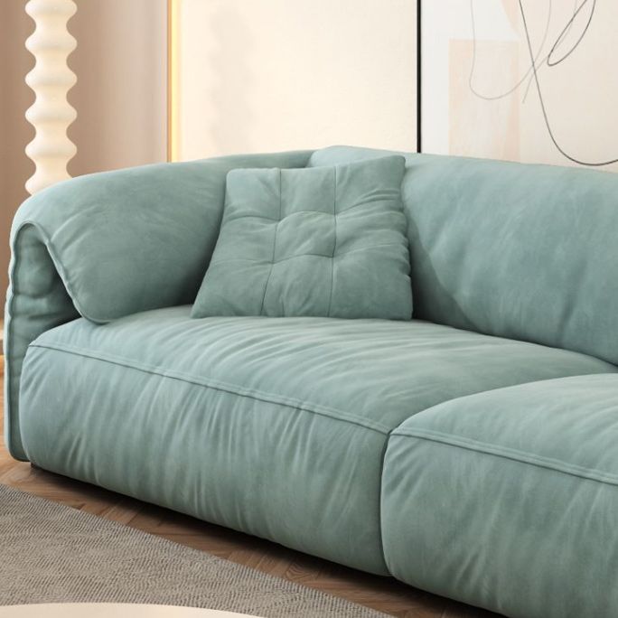 Modernismus Kissen Top Arm Arm Sofa 41,34-in D Leder Down Fill Sofa