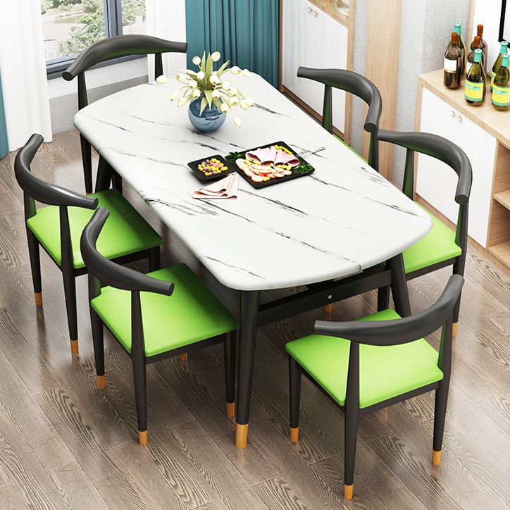 Standard Wood Top Dining Room Set with 4 Black Wood Legs Base for Dining Furniture Clearhalo 'Dining Room Sets' 'Dining Tables & Seating' 'dining_room_set' 'furn' 'furn_dining_room_set' 'Furniture' 'furniture_dining_room_set' 'Kitchen & Dining Furniture' 'kitchen&dining_furn' 'kitchen' 1200x1200_a4647c49-d288-4a79-a832-f02e37aa34e6