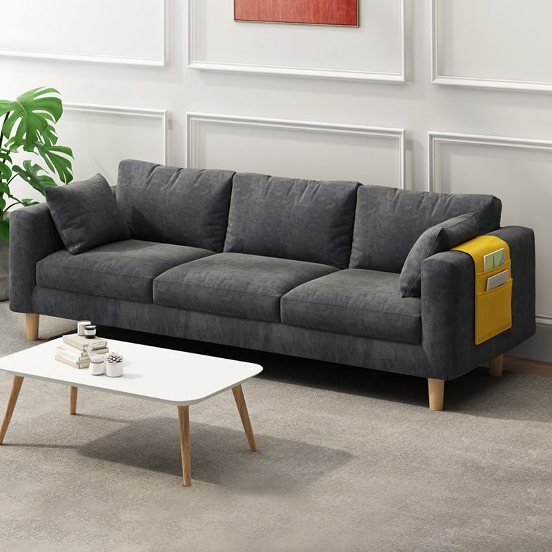 Zeitgenössischer 29,5 "H 3-Seterer Quadratarmofa für Wohnzimmer