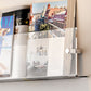 Modern Floating Book Shelf 5.9"H Acrylic Wall Mounted Bookcase