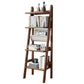 Moderne ladder boekenplank houten open back boekenkast voor studieruimte