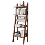 Moderne ladder boekenplank houten open back boekenkast voor studieruimte