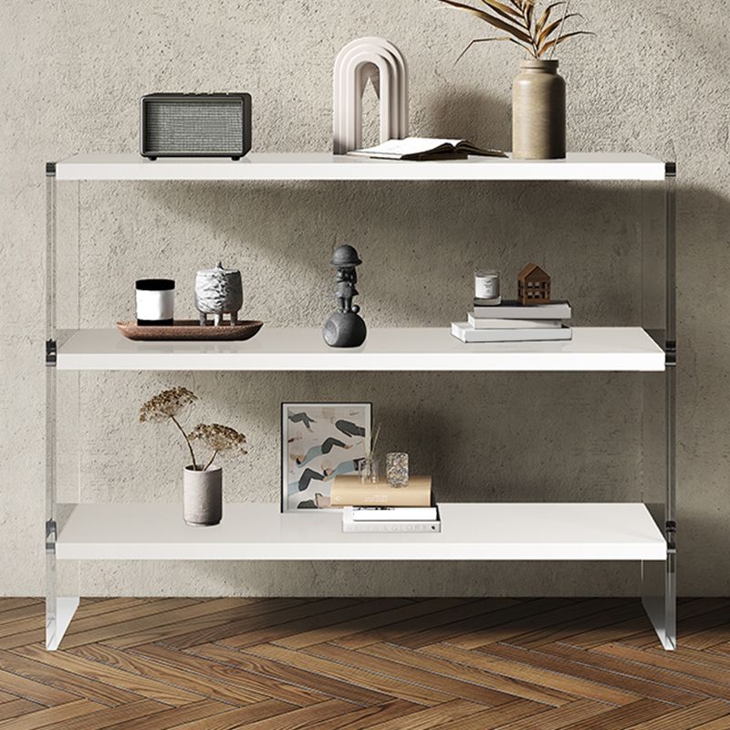 Rectangle Shape Contemporary Console Table Black/White Console Sofa Table Clearhalo 'Console Tables' 'console_tables' 'Entry & Mudroom Furniture' 'furn' 'furn_console_tables' 'Furniture' 1200x1200_a4668e3f-4a38-4483-b343-6ebc7a0caed0