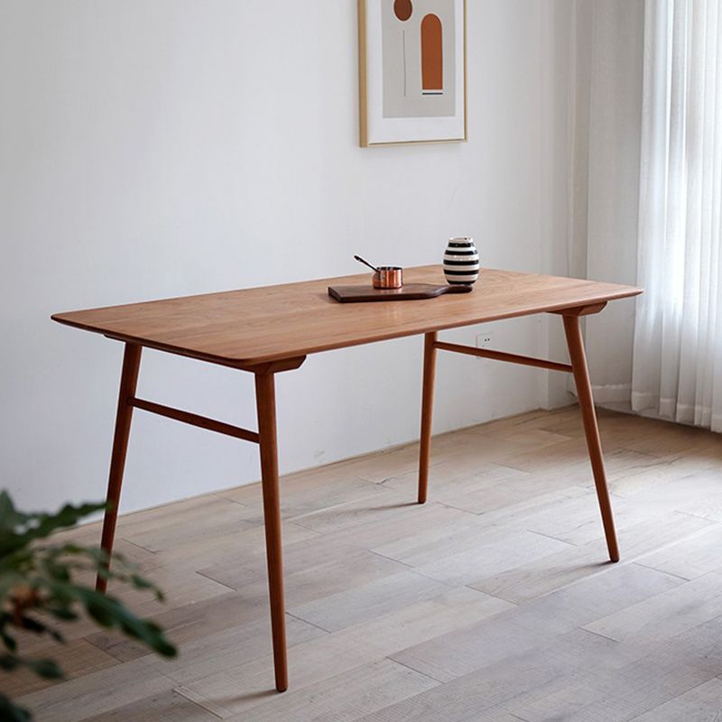 Rectangle Dining Site Table Simplicity Style Solid Wood Dining Room Collection with 4-foot Clearhalo ' dining_table' 'Dining Tables & Seating' 'Dining Tables' 'furn' 'furn_dining_table' 'Furniture' 'furniture_dining_table' 'Kitchen & Dining Furniture' 'kitchen&dining_furn' 'kitchen' 'kitchen_dining_table' 1200x1200_a46727ce-2ae5-4397-aa5a-5884acdc382c