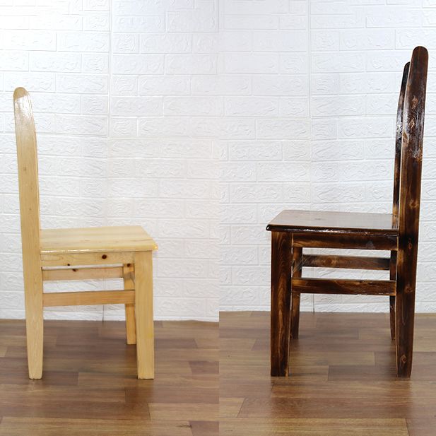 Ladder achterkant stoel vast houten eetkamerstoel voor eetkamer