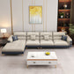 40.15 "H Faux Leather Flar La Vared Arm Sofa & Chaise for Living Room